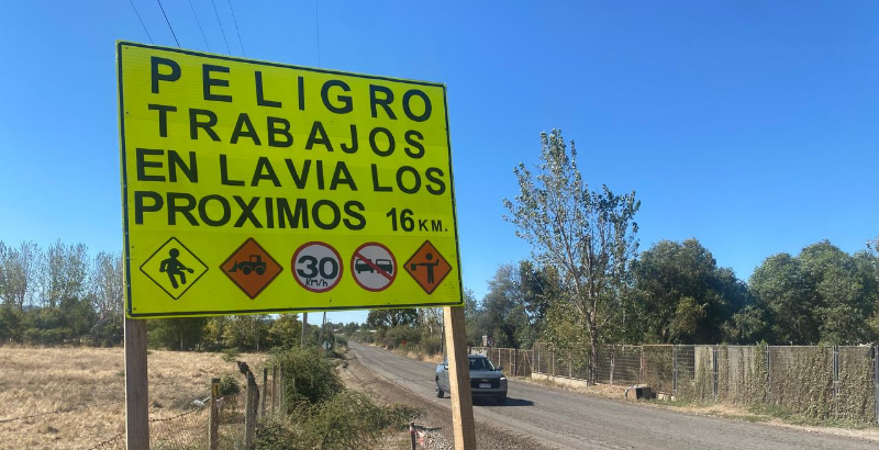 Comienzan trabajos de pavimentación en camino La Maravilla