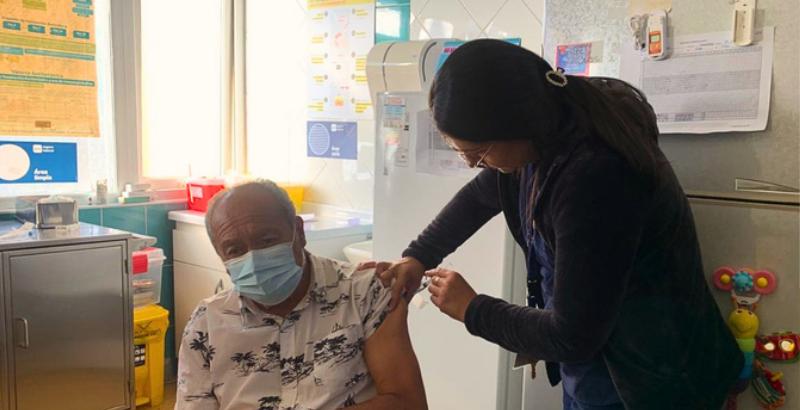 San Nicolás lidera vacunación contra la influenza en Ñuble