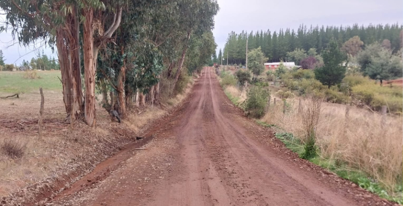Vialidad ripiará en su totalidad el Camino Lonquén para recuperar la conectividad del sector